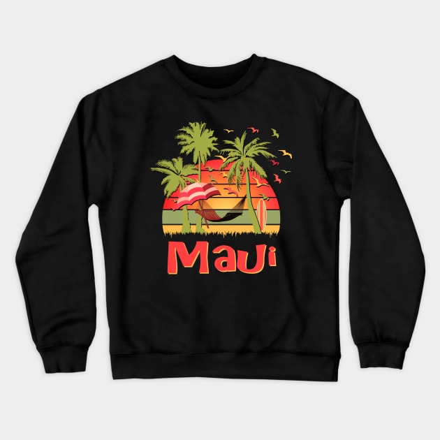 Maui Crewneck Sweatshirt by Nerd_art